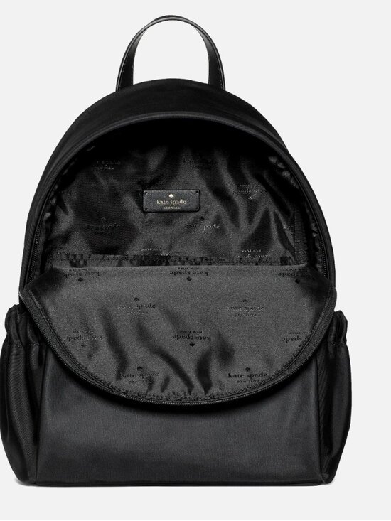 New Kate Spade New York Carter Nylon Dome Backpack Black